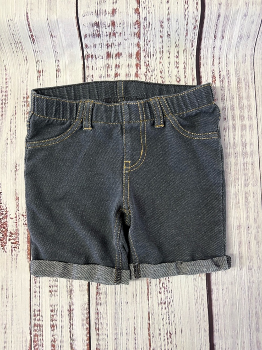Cat & Jack Dark Gray Kids Stretch Denim Shorts